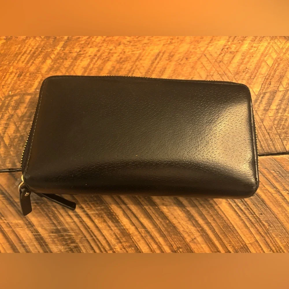 Kate Spade Black Leather Clutch/Wallet